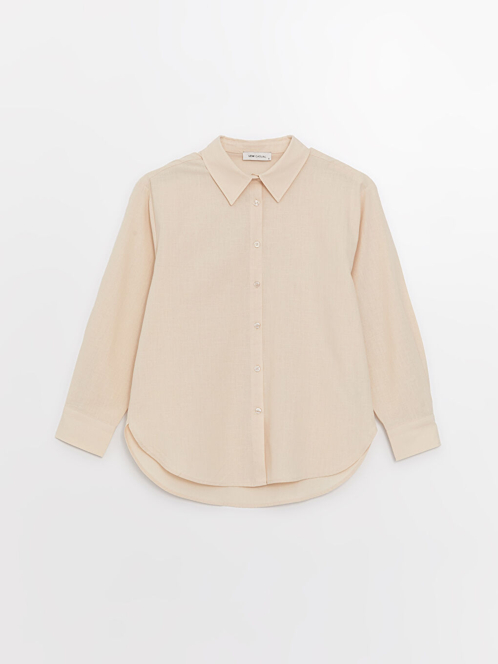 Plain Long Sleeve Oversize Women's Shirt -S3GB51Z8-V3X