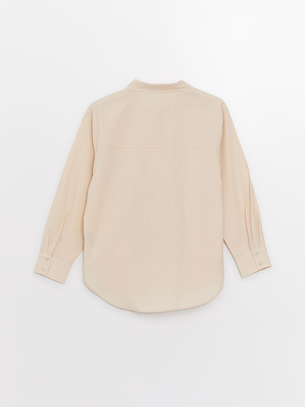 Plain Long Sleeve Oversize Women's Shirt -S3GB51Z8-V3X