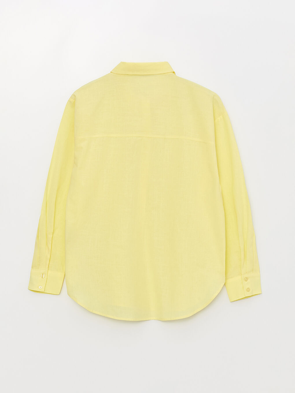 Cămașă Simplă cu Mânecă Lungă Supradimensionată pentru Femei-7