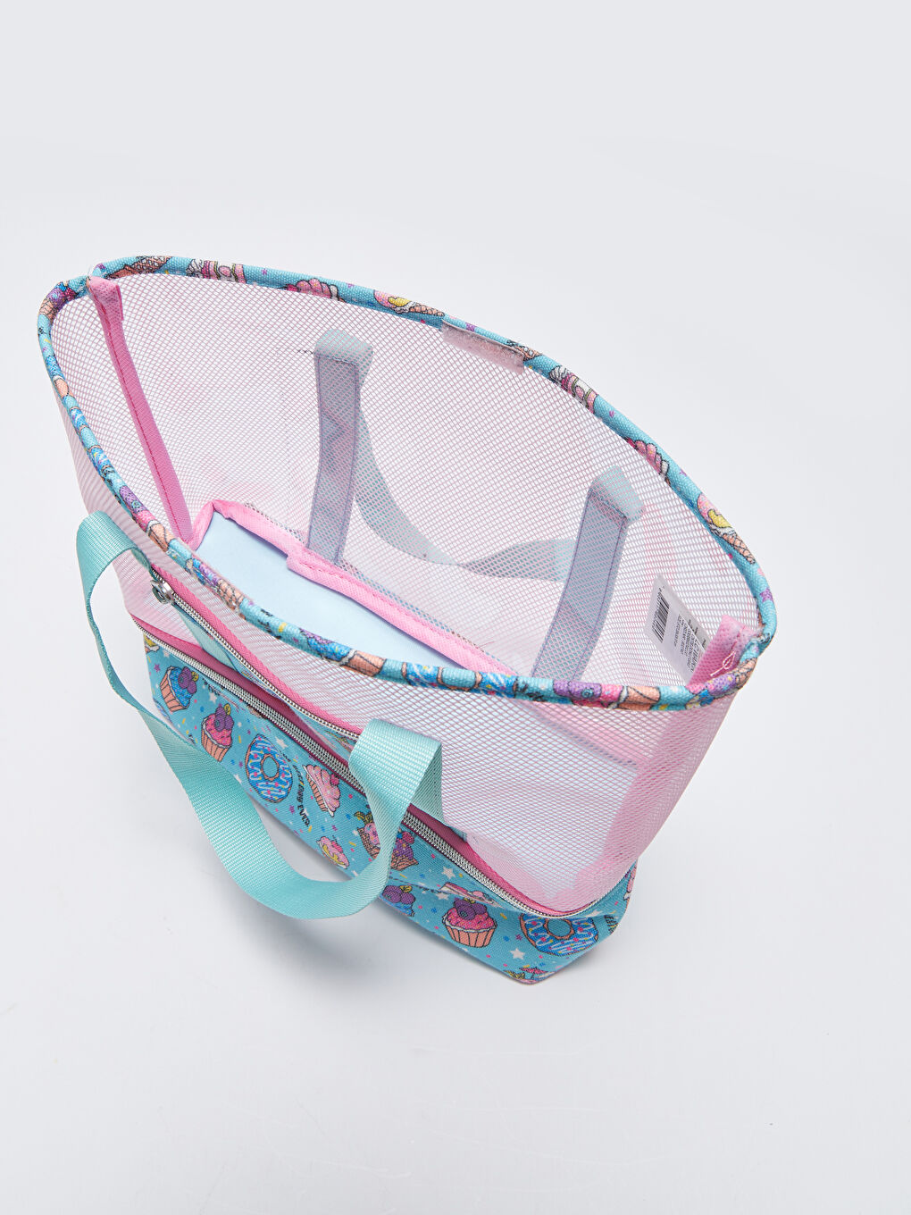 Turkuaz Baskılı Kız Çocuk Tote Çanta-2