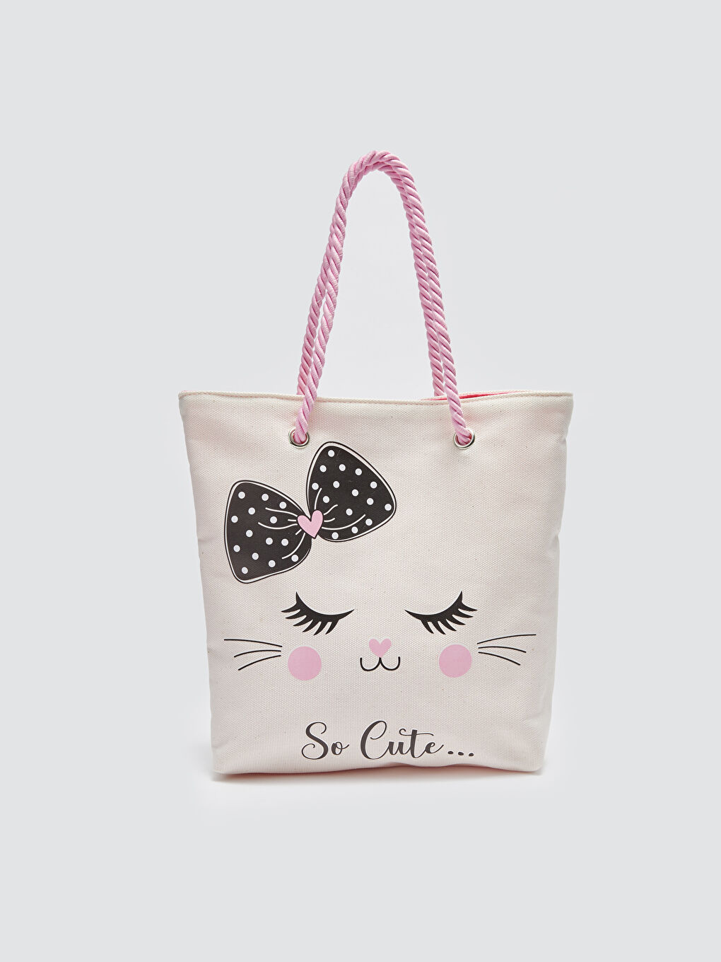 Cat Printed Girl Shoulder Bag