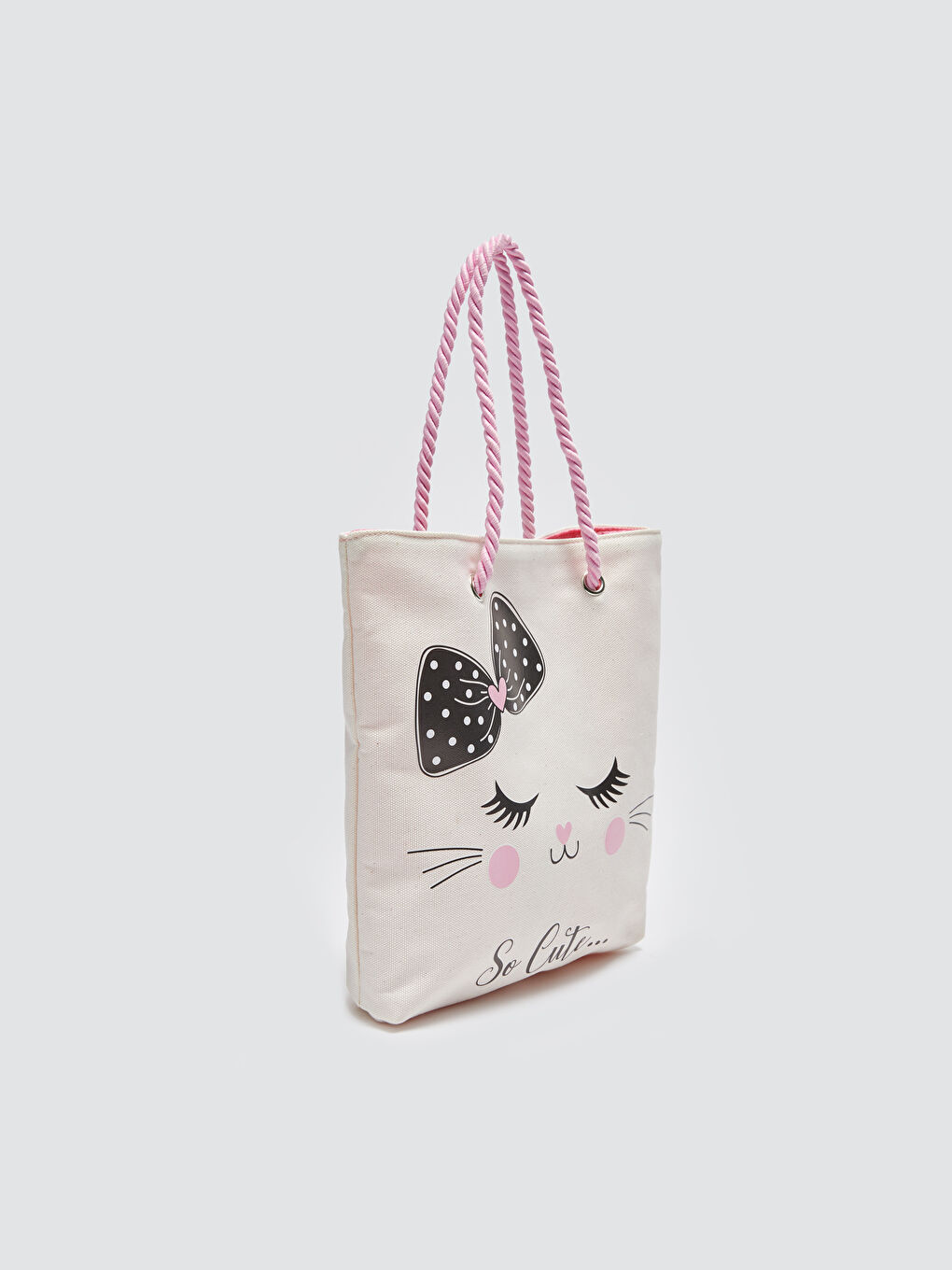 Cat Printed Girl Shoulder Bag-1