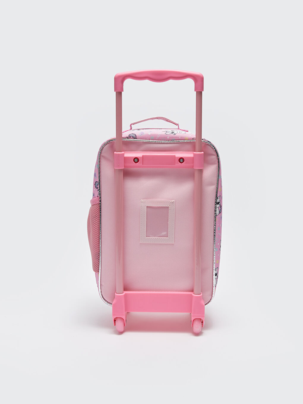 Pembe Baskılı Tekerlekli Kız Çocuk Çekçekli Çanta-2