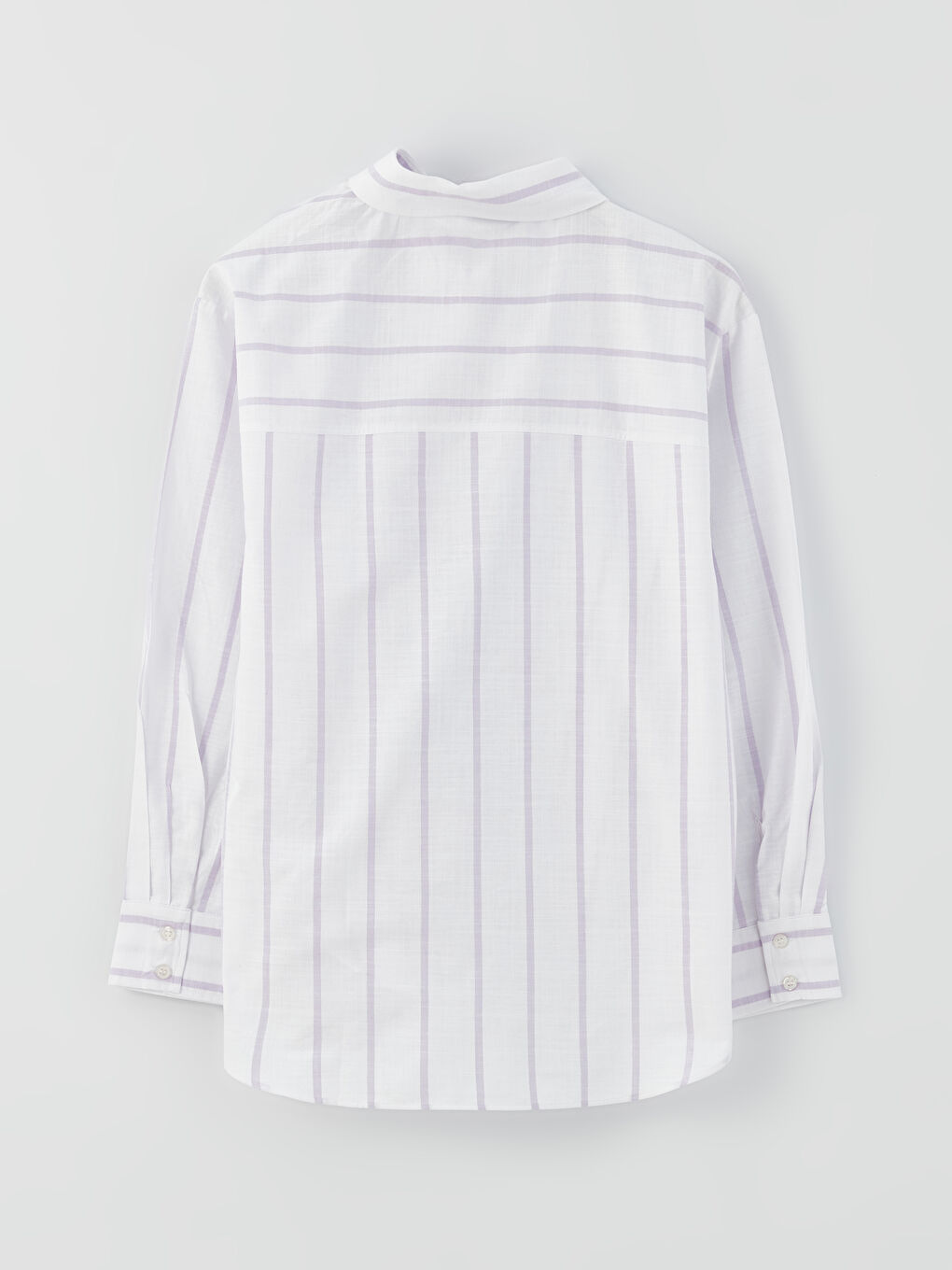 Striped Long Sleeve Oversize Women's Shirt-6