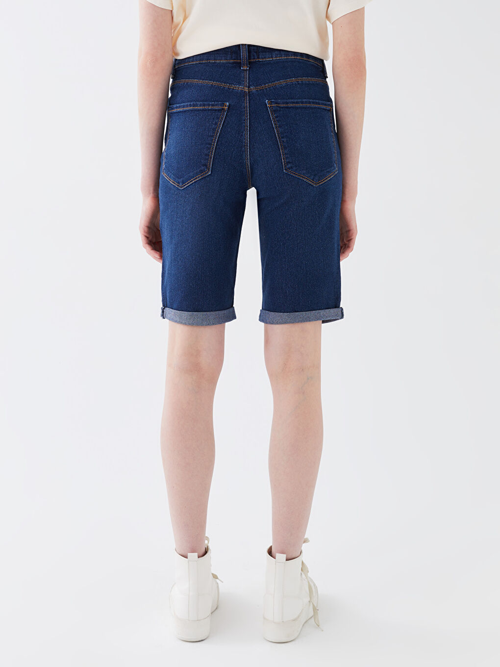 Bermuda Fit Women's Jean Shorts -S3GB99Z8-309