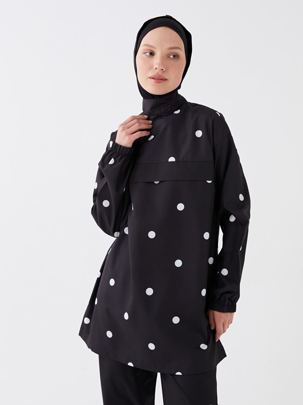 ملابس سباحة محتشمة أسود امرأة -S3GC09Z8-LQJ