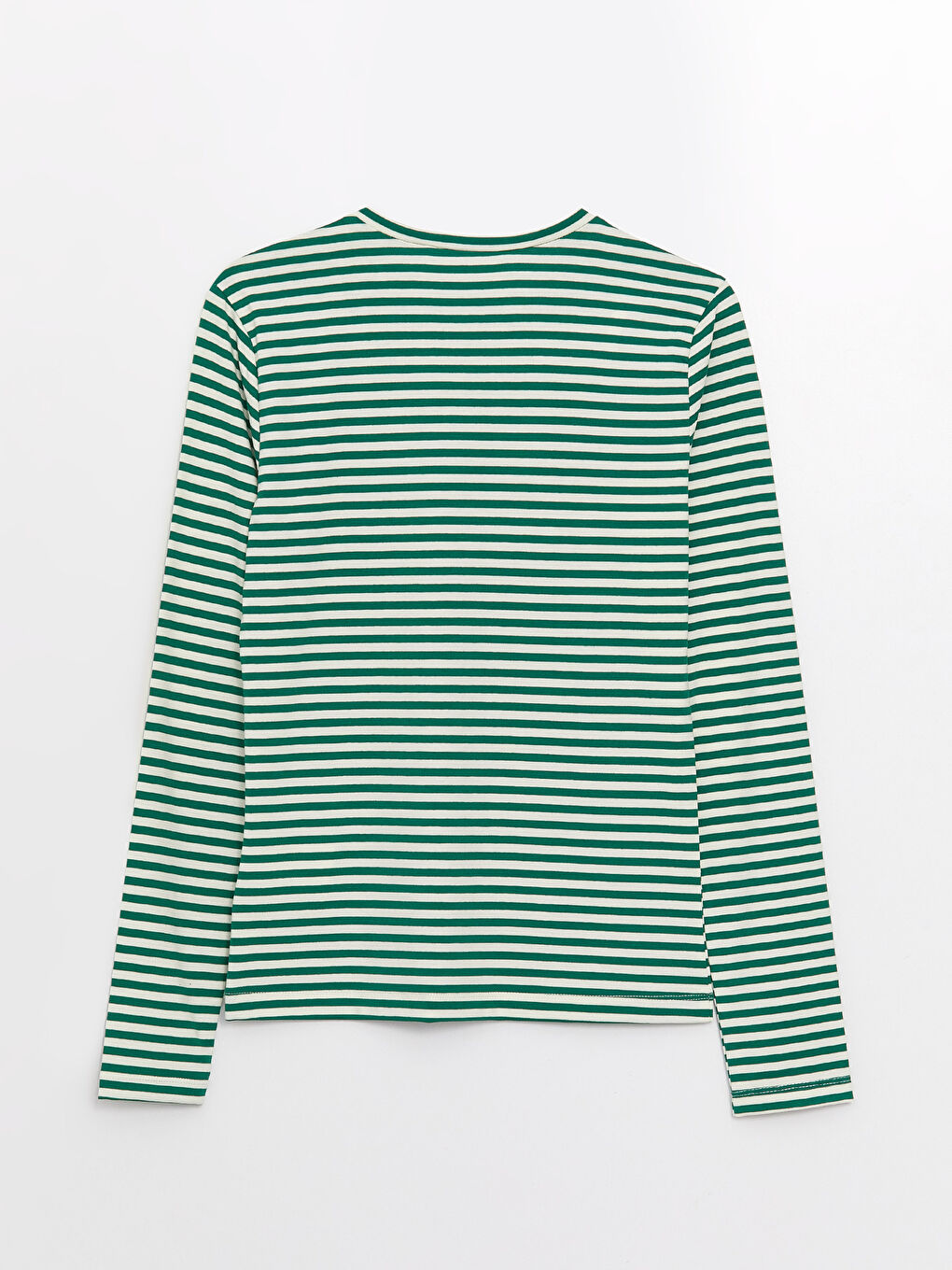 Crew Neck Striped Long Sleeve Women's T-Shirt-6