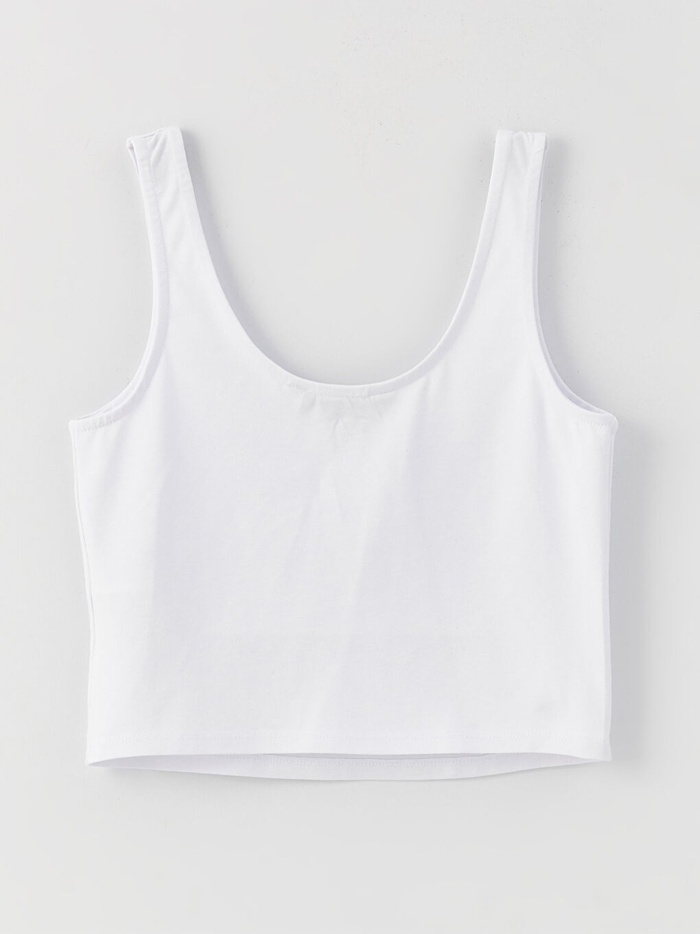 Women's U-Neck Strap Straight Crop-6