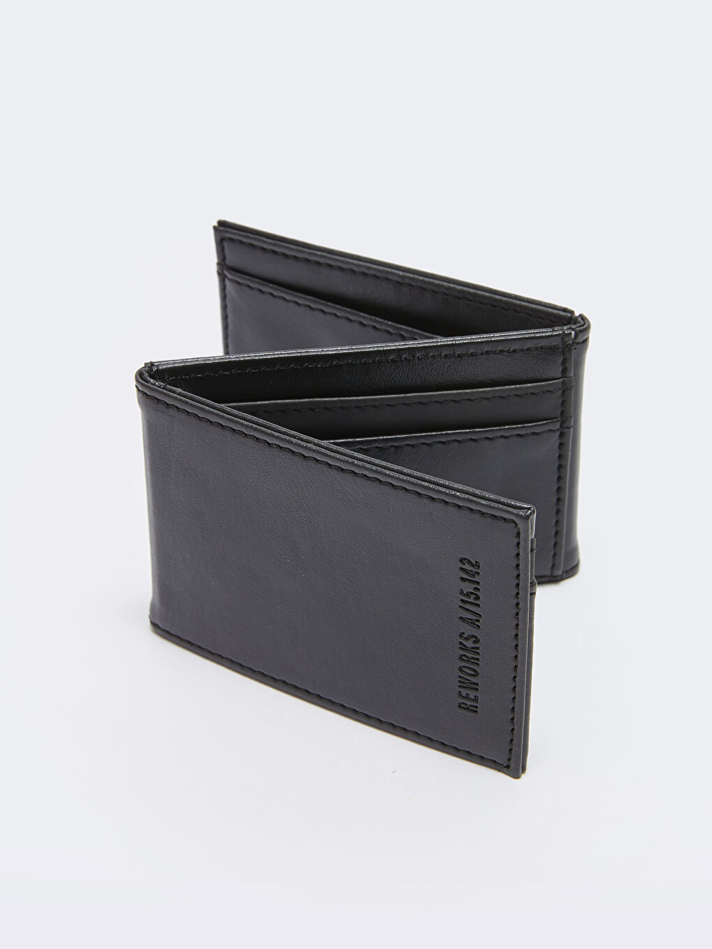 Siyah Deri Görünümlü Erkek Cüzdan