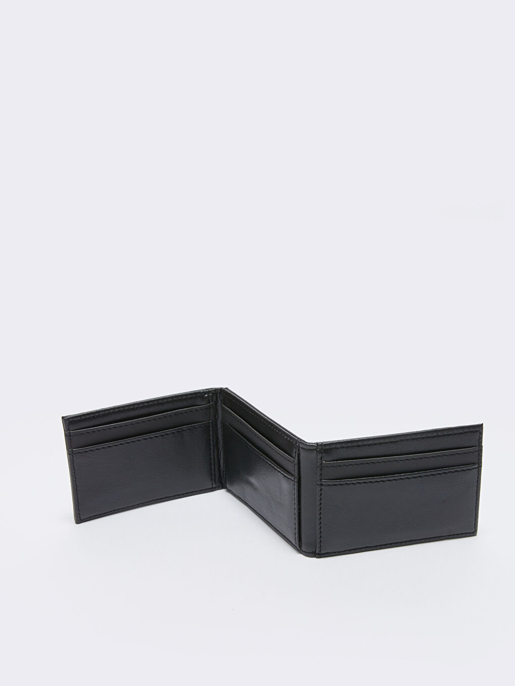 Siyah Deri Görünümlü Erkek Cüzdan-3
