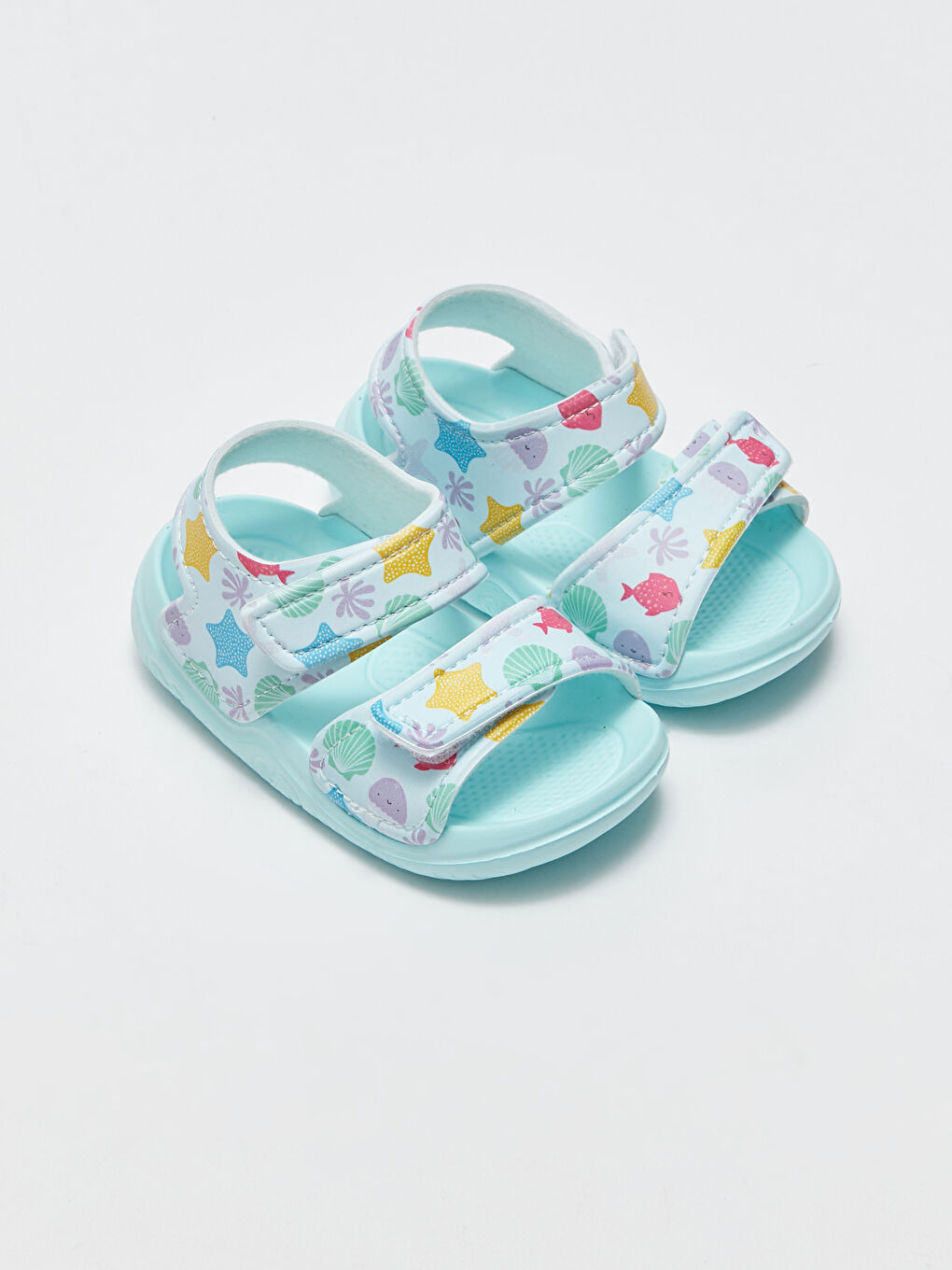 Sandale Imprimate cu Închidere cu Bandă Velcro pentru Bebeluși Fete