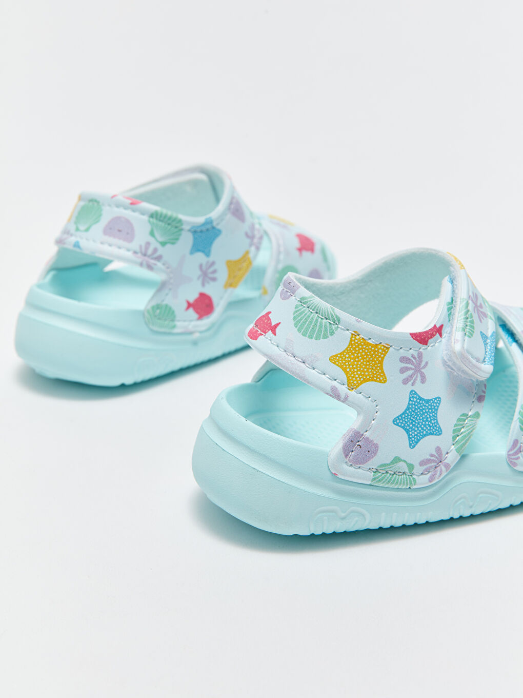 Sandale Imprimate cu Închidere cu Bandă Velcro pentru Bebeluși Fete-4