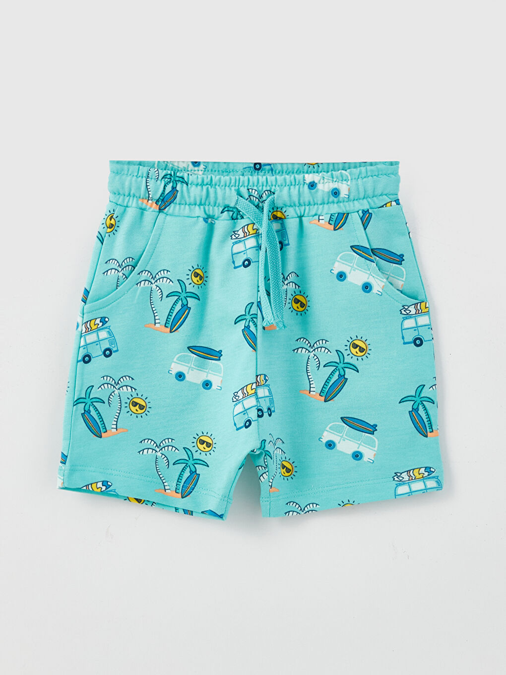 Crew Neck Patterned Baby Boy 3-piece Set-2