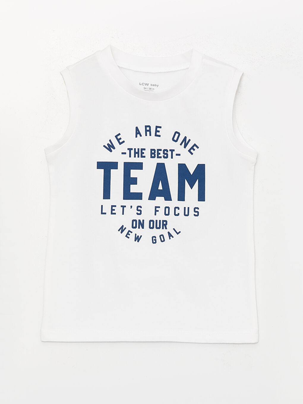 Crew Neck Printed Baby Boy Undershirt and Shorts 2-Piece Set-1