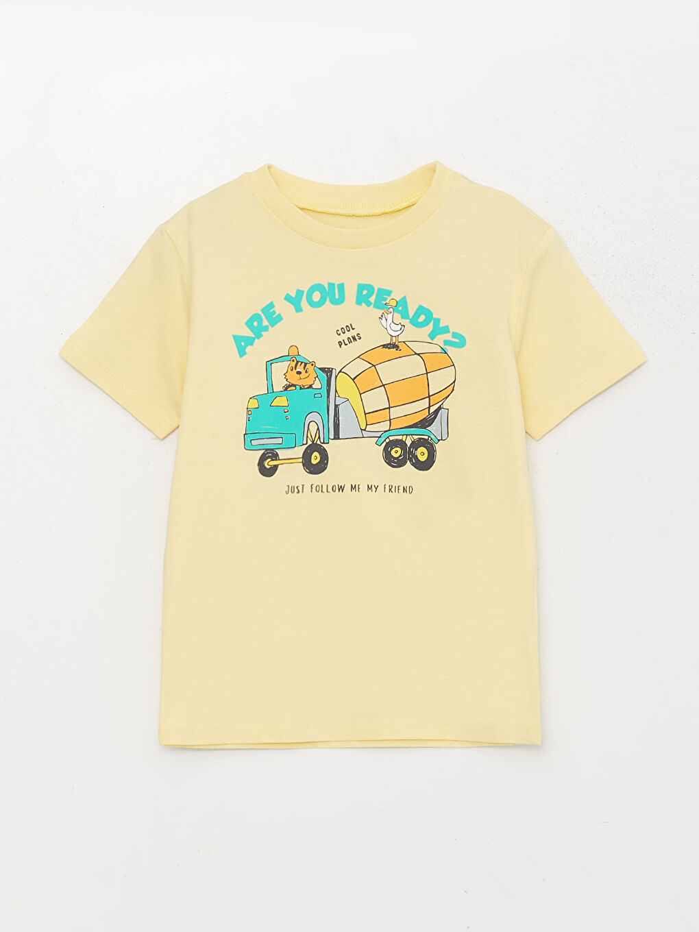 Crew Neck Printed Baby Boys' T-Shirt and Shorts 2 Pack Set-1