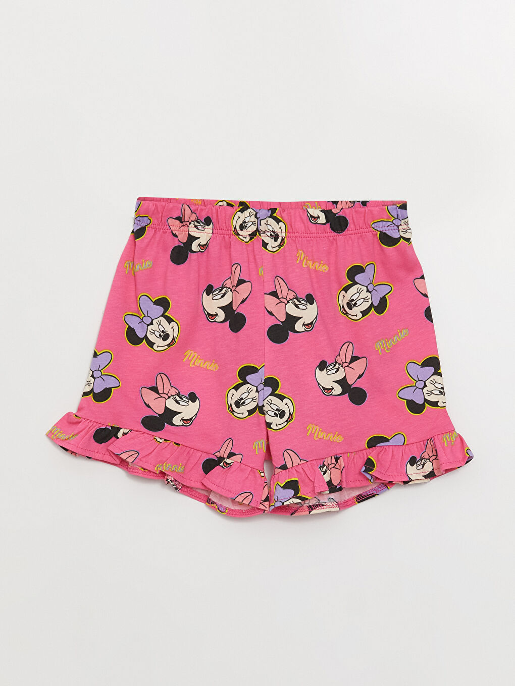 Σετ Κοντό Πυτζάμας Στρογγυλή Λαιμόκοψη Minnie Mouse Εκτυπωμένο για Μωρά Κορίτσια-2