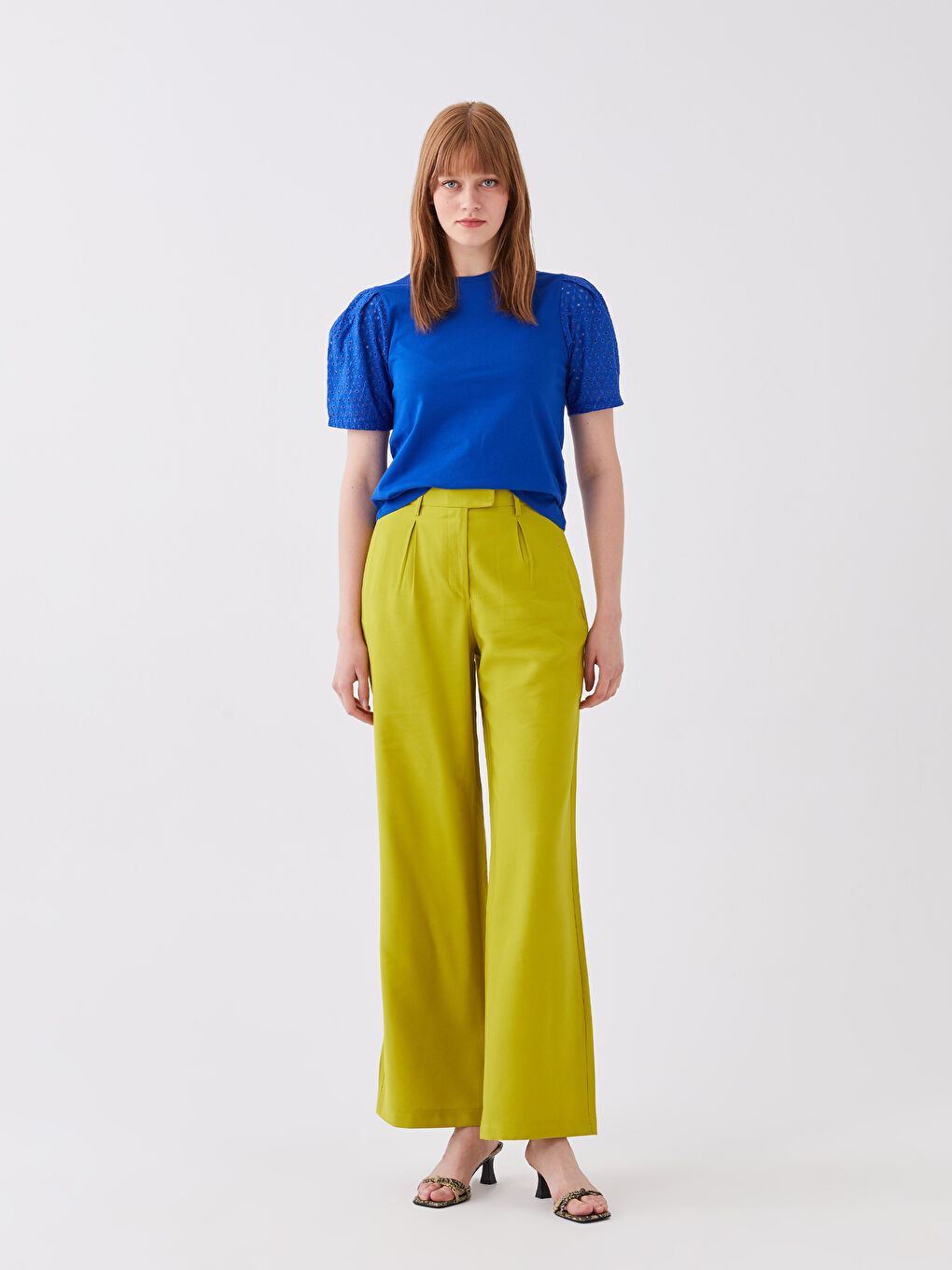 Crew Neck Embroidered Short Sleeve Women's T-Shirt-2