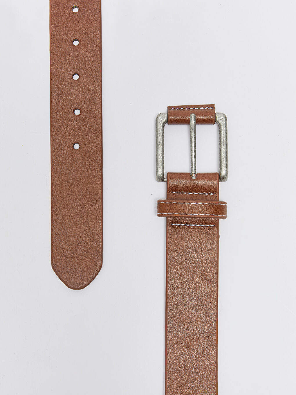 Kahverengi Deri Görünümlü Erkek Kemer-2