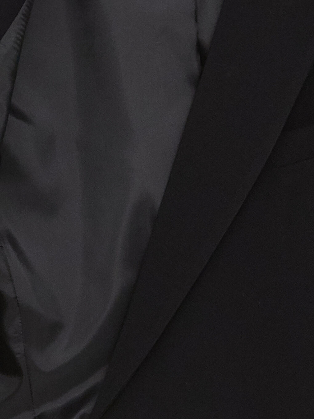 Siyah Düz Uzun Kollu Crop Kadın Blazer Ceket-7