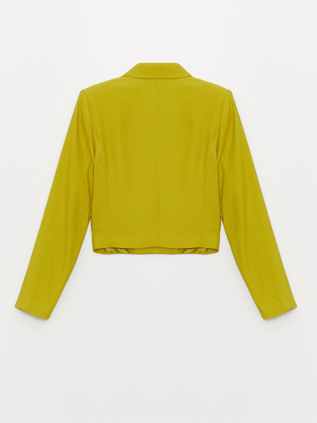 Straight Long Sleeve Crop Women's Blazer Jacket -S3GD05Z8-EN6