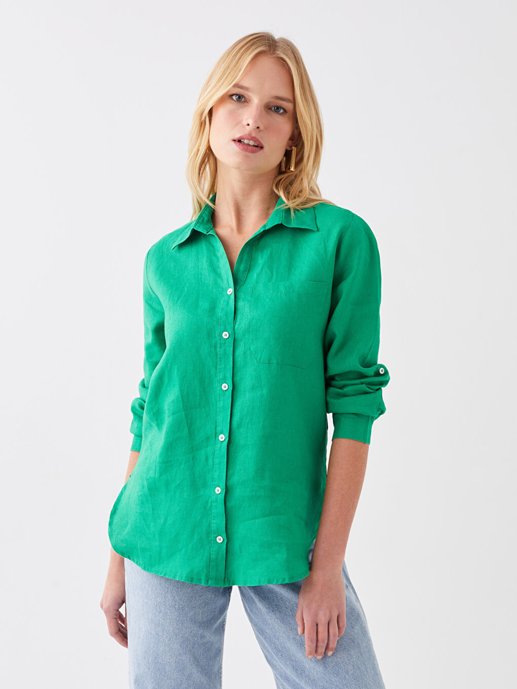 Cămașă VERDE Femeie-1