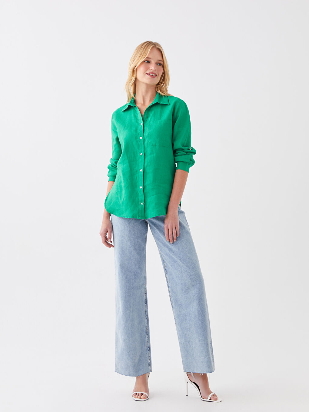 Cămașă VERDE Femeie-2