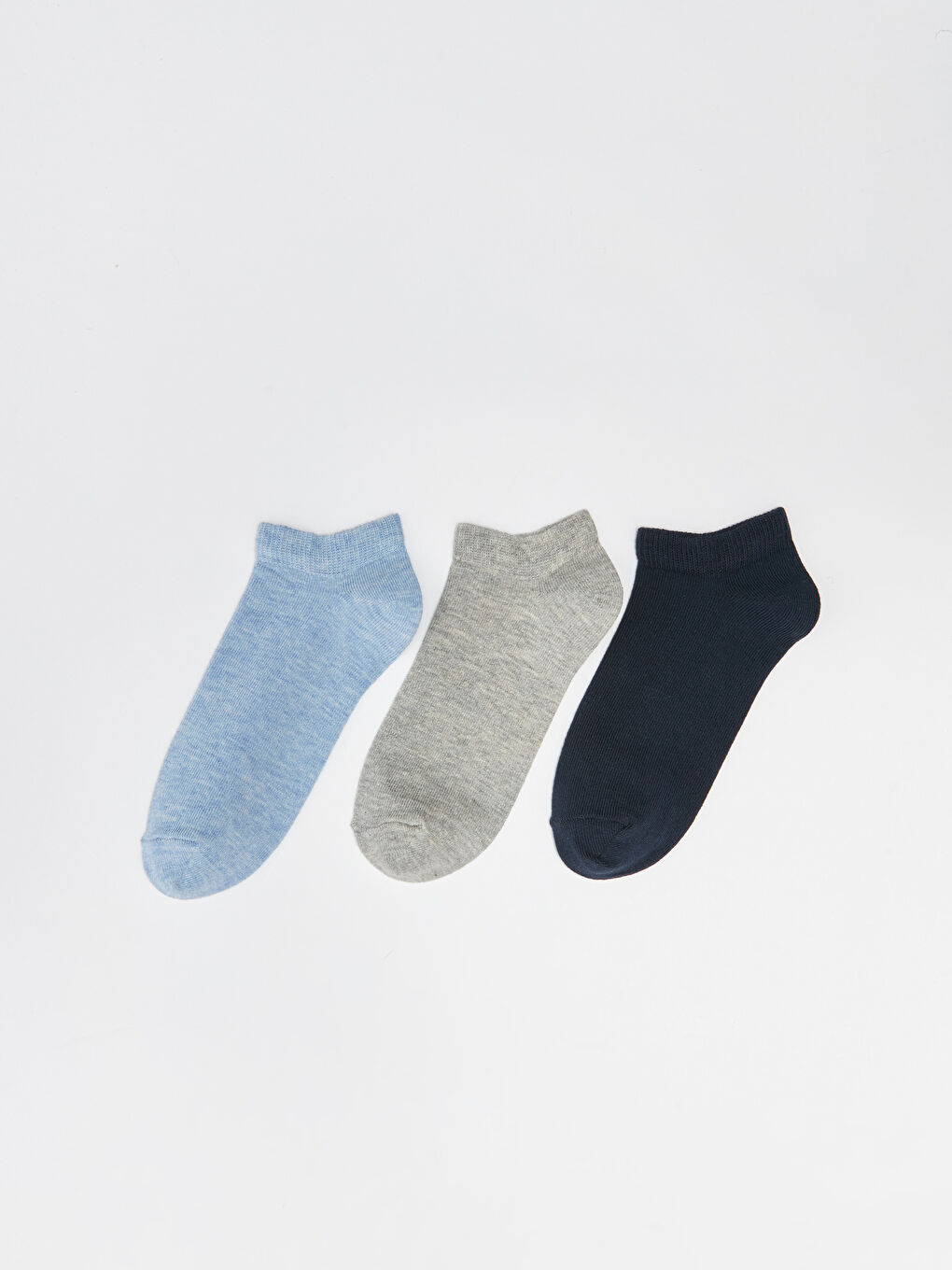 Antrasit Basic Erkek Çocuk Patik Çorap 3'lü