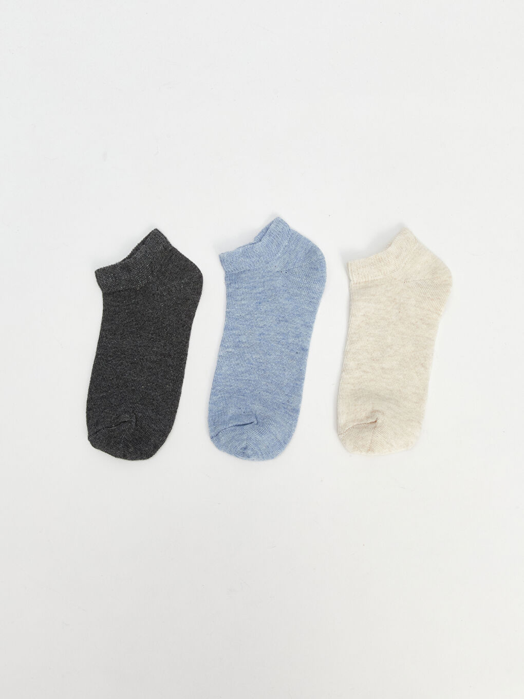 Mavi Basic Erkek Çocuk Patik Çorap 3'lü