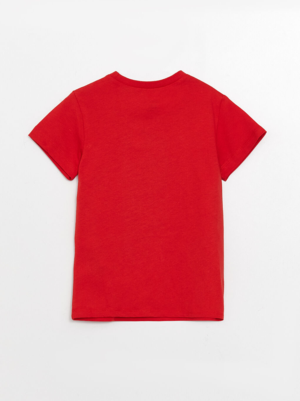 Kırmızı Bisiklet Yaka Kısa Kollu Baskılı Erkek Bebek Tişört-1