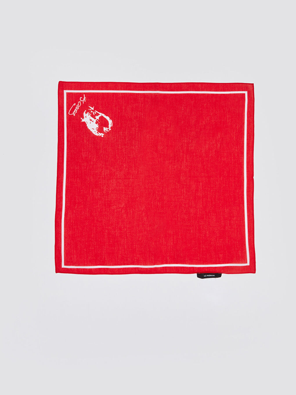 Kırmızı Atatürk Baskılı Erkek Çocuk Bandana-4