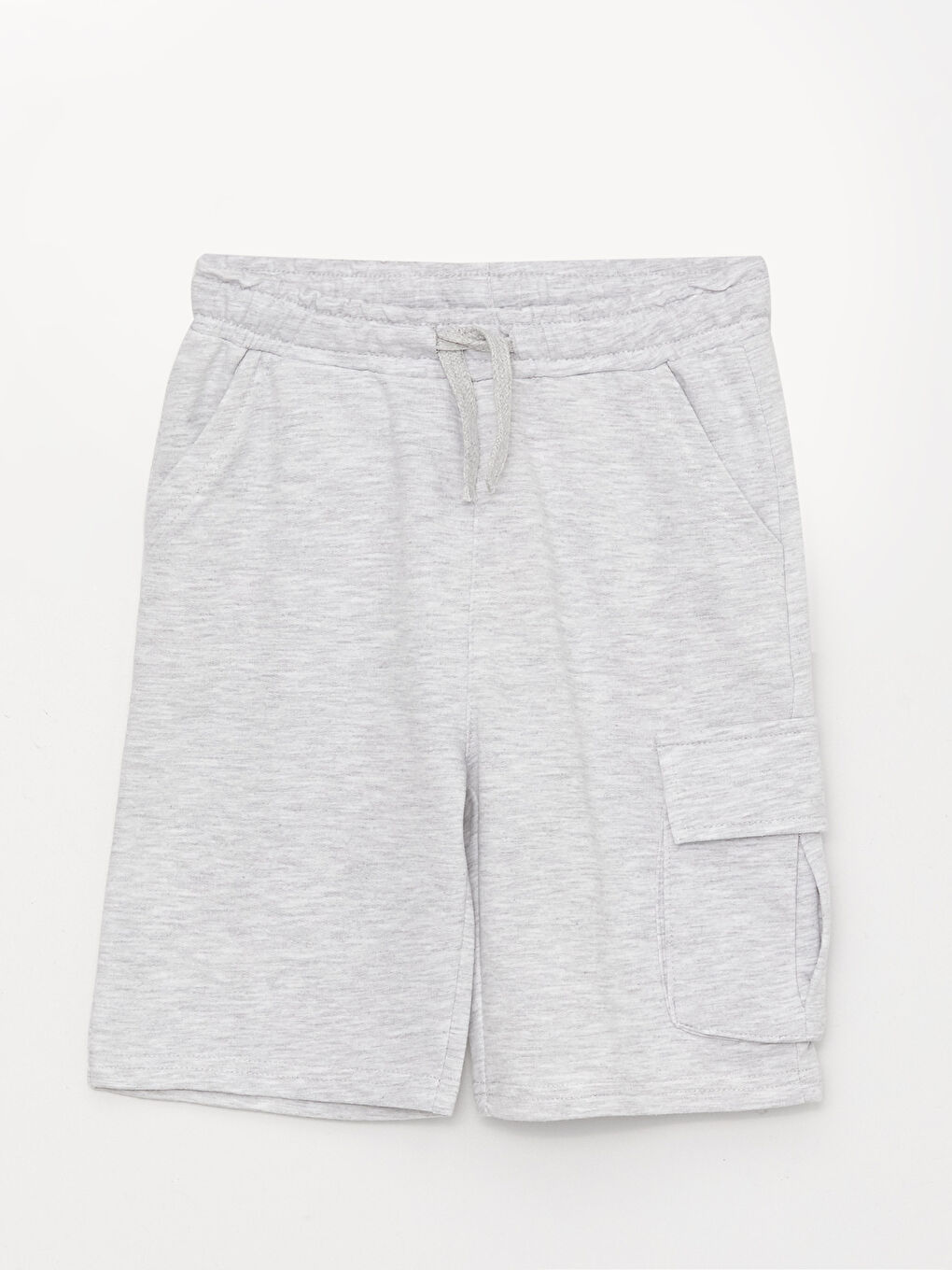 Gri Beli Lastikli Basic Erkek Çocuk Şort