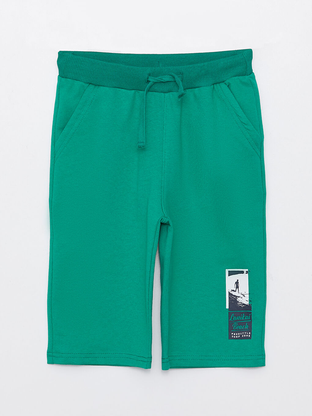 Yeşil Beli Lastikli Baskılı Erkek Çocuk Roller