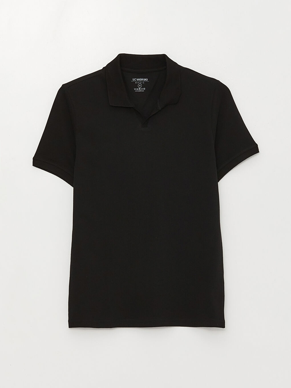 T-shirt en piqué à manches courtes et col polo pour homme-5