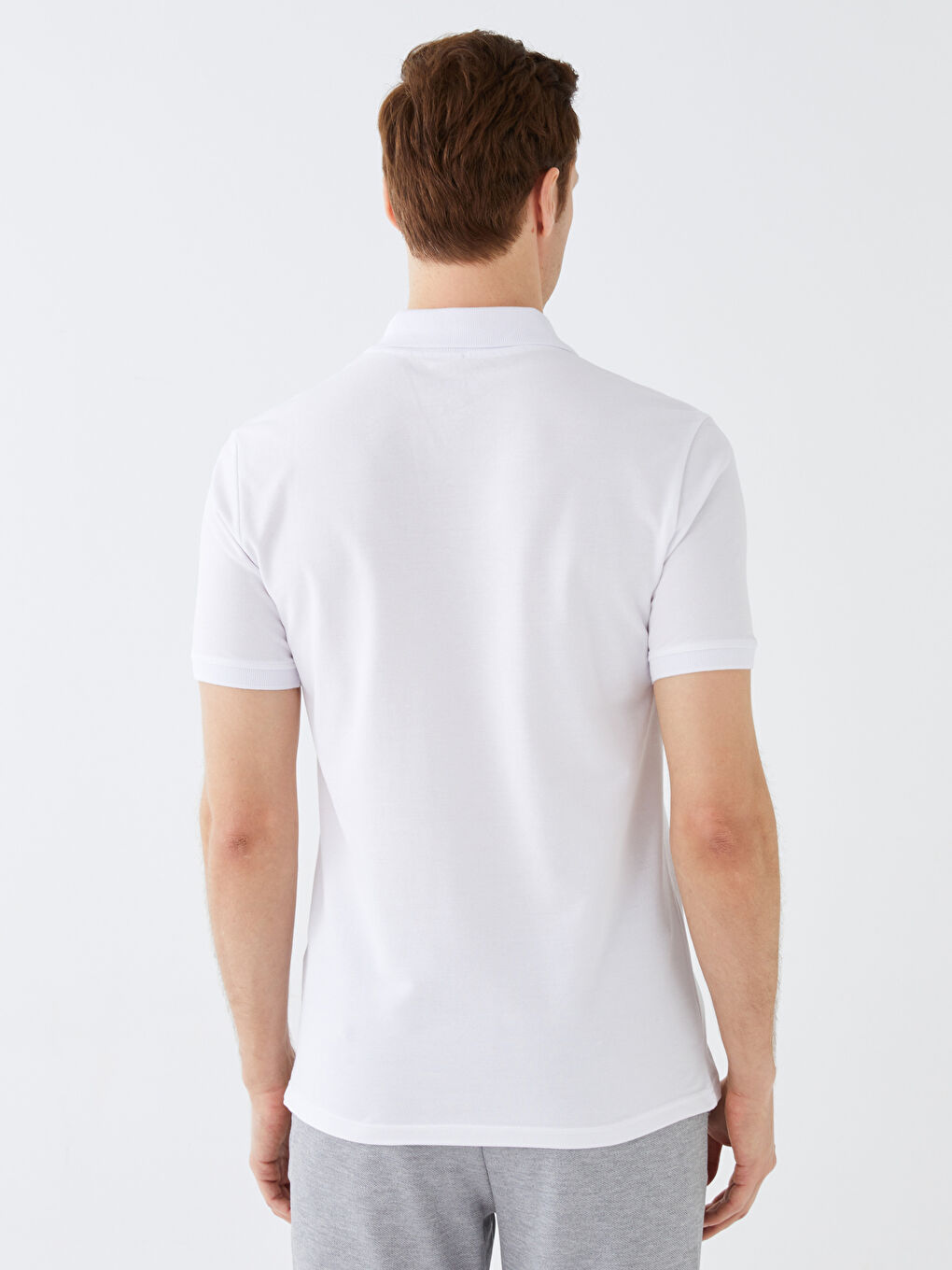 Polo Neck Short Sleeve Pique Men's T-Shirt-4