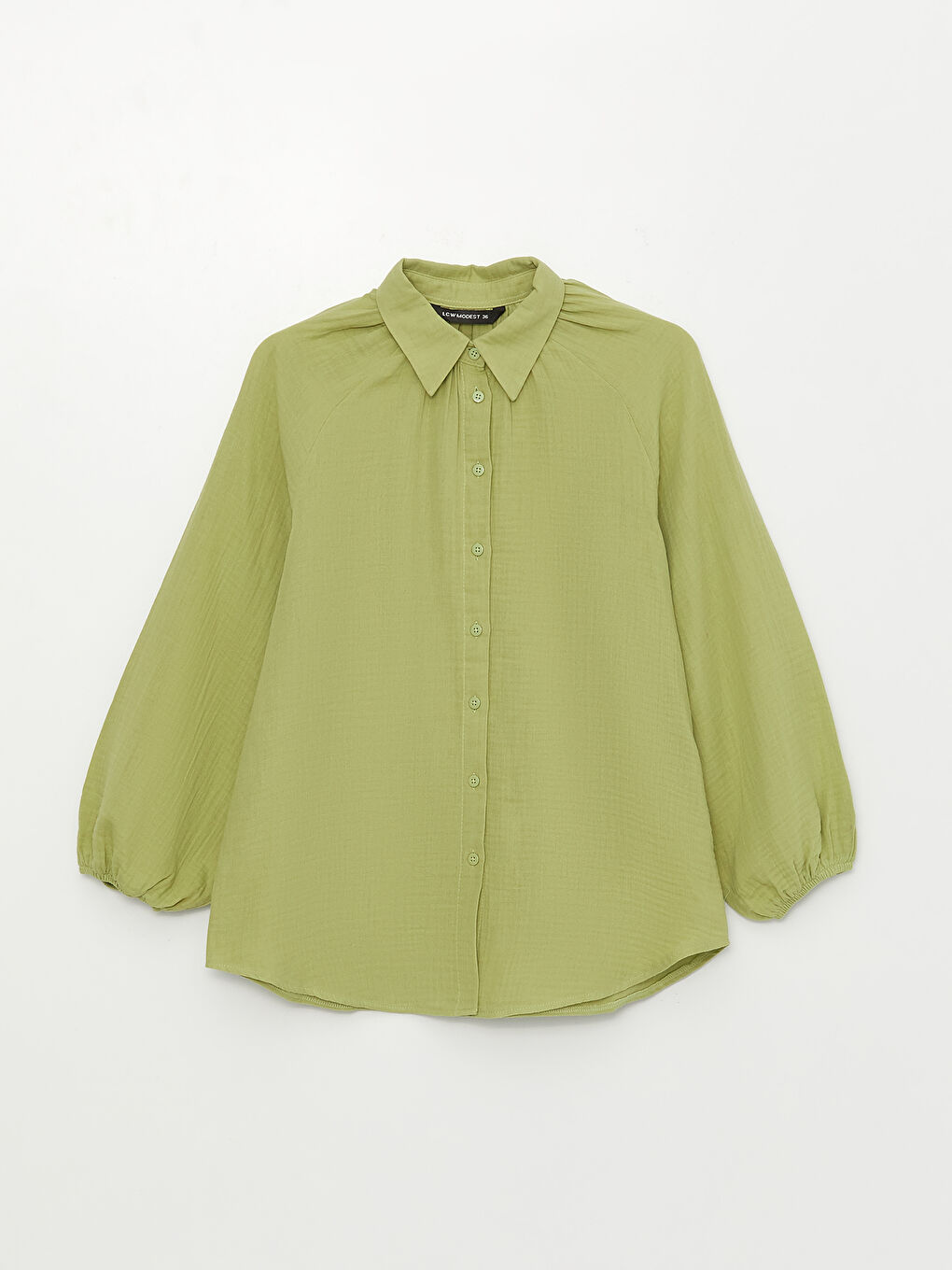 Әйелдерге арналған муслин ұзын жеңді оверсайз жейде-5