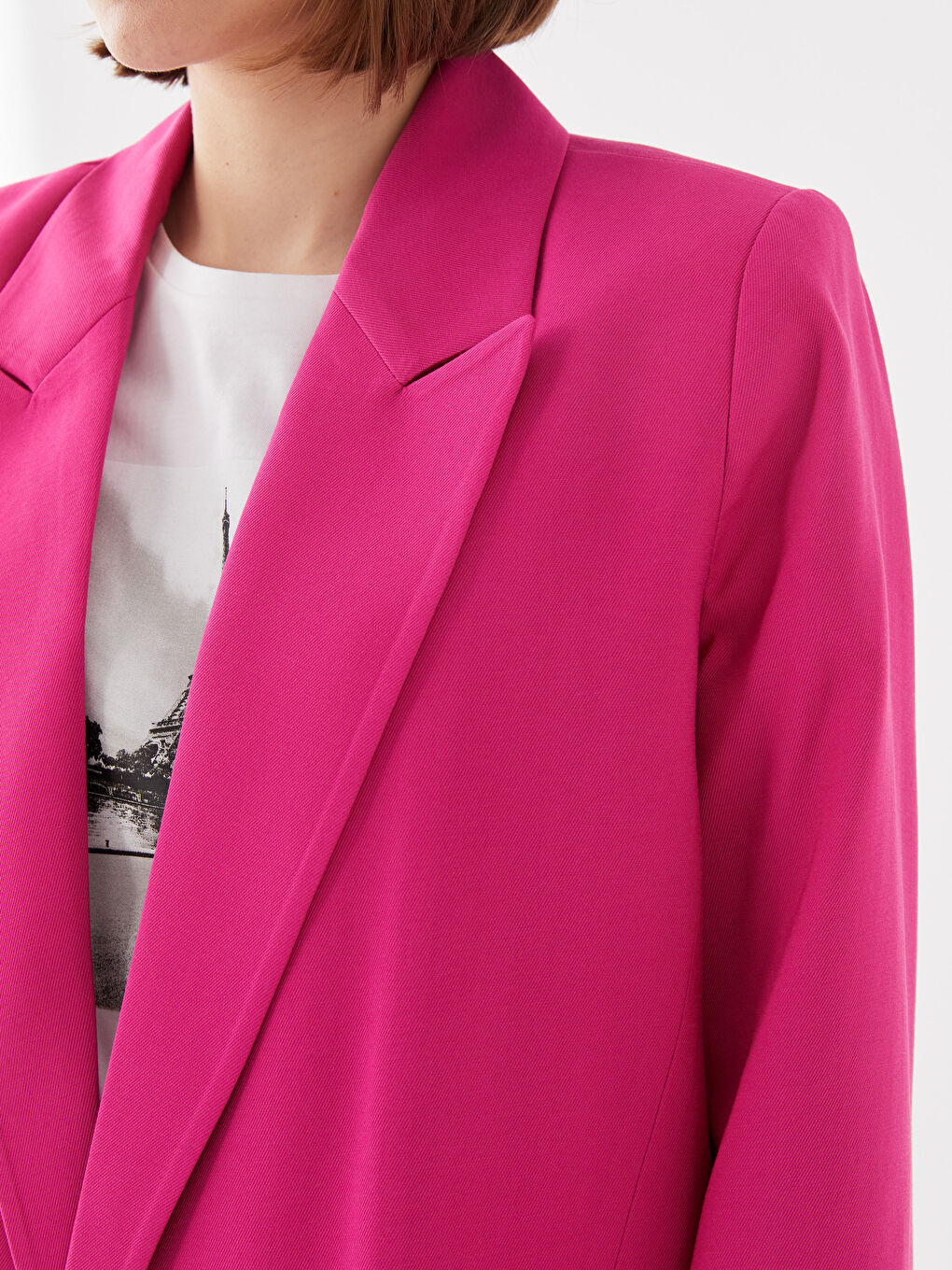 LCW Vision Plain Long Sleeve Women's Blazer Jacket -S3GD94Z8-E88