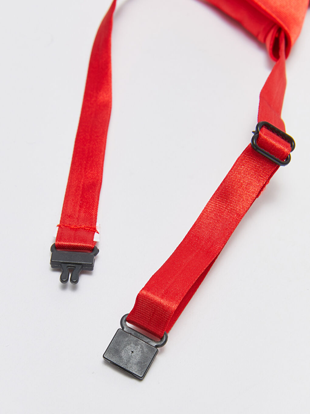 Kırmızı Atatürk Baskılı Saten Erkek Çocuk Kravat-2