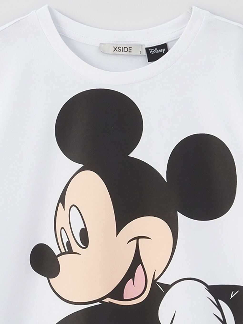 Women's Crew Neck Mickey Mouse Printed T-Shirt-7