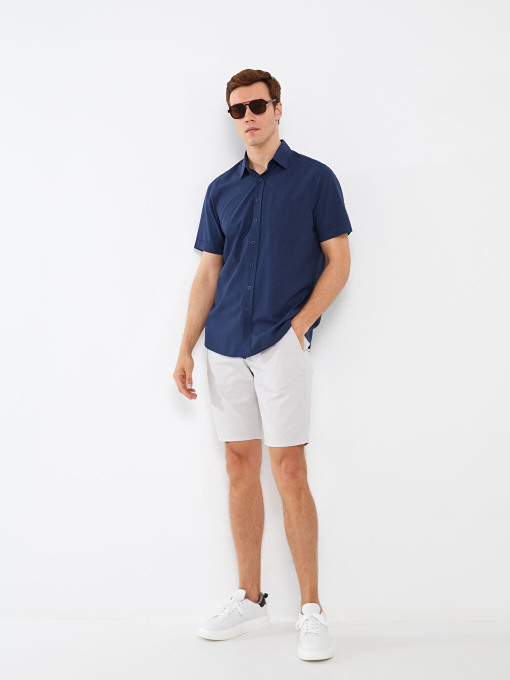 Standard Pattern Gabardine Men's Shorts -S3GE41Z8-P7S