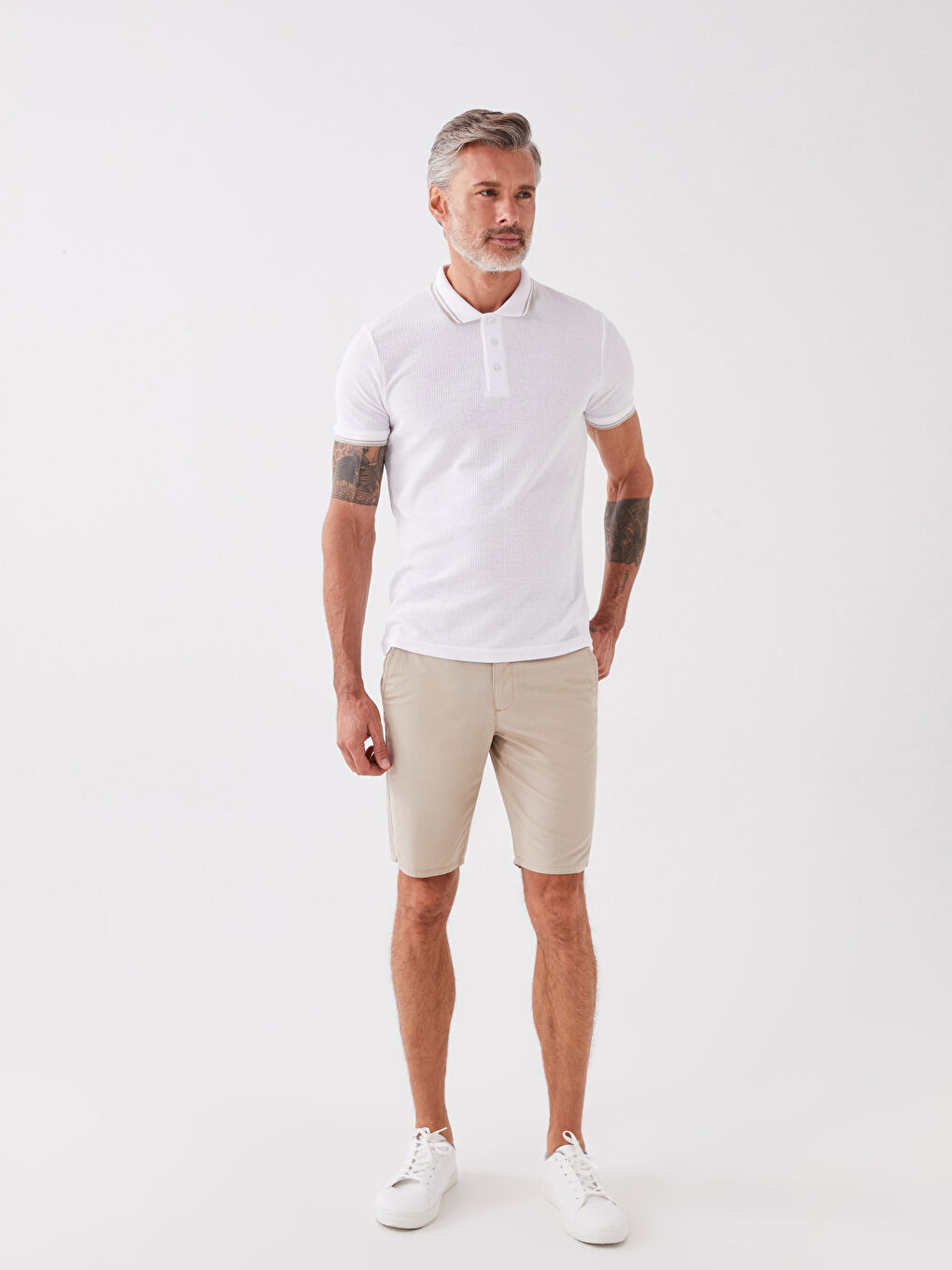 Standard Pattern Gabardine Men's Shorts -S3GE41Z8-S2N