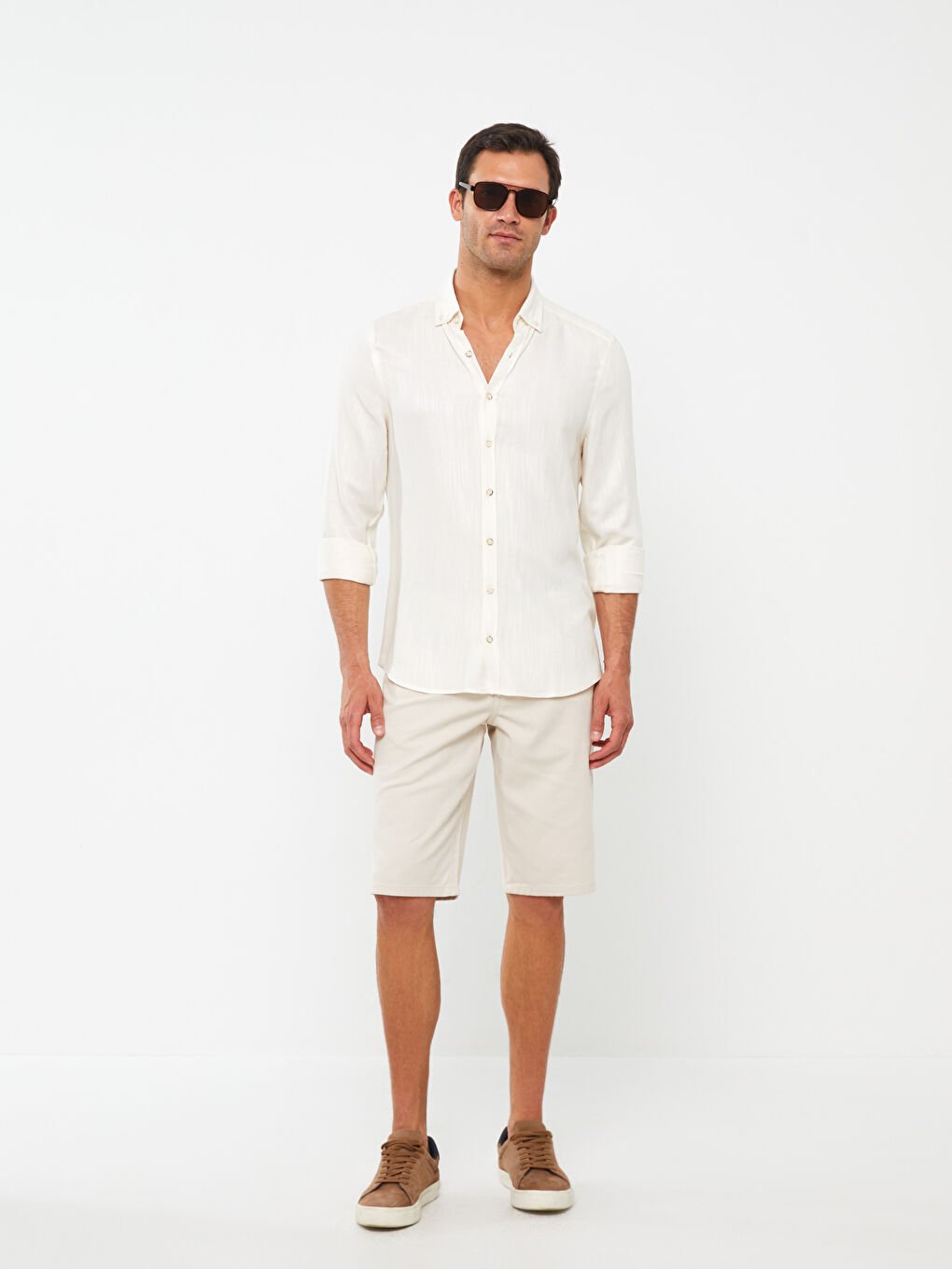 Slim Fit Mens Bermuda Shorts -S3GE43Z8-FZJ