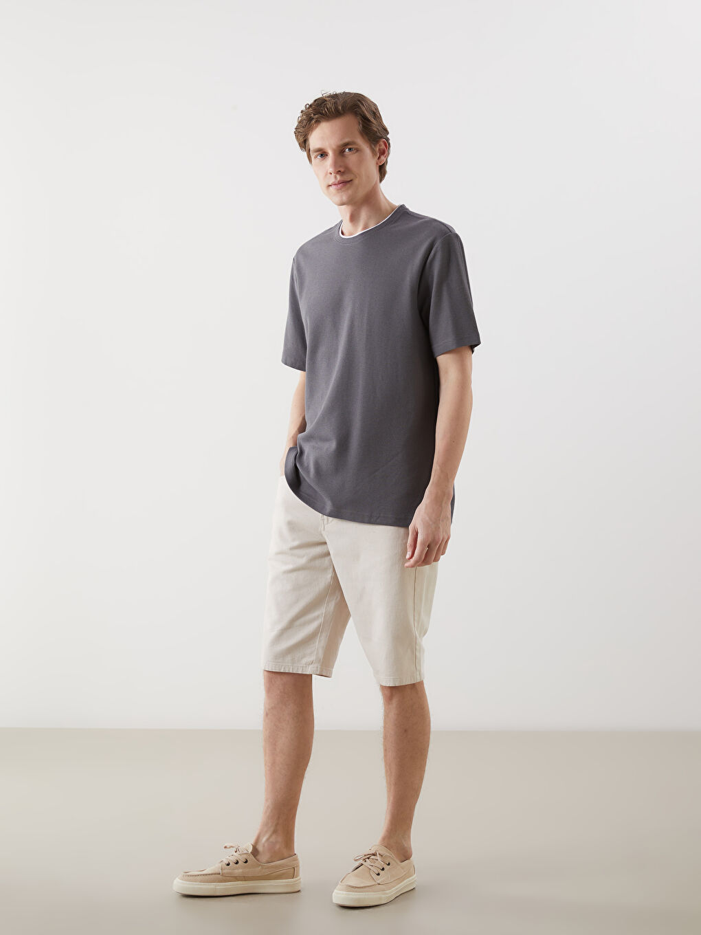 Slim Fit Mens Bermuda Shorts -S3GE43Z8-FZJ