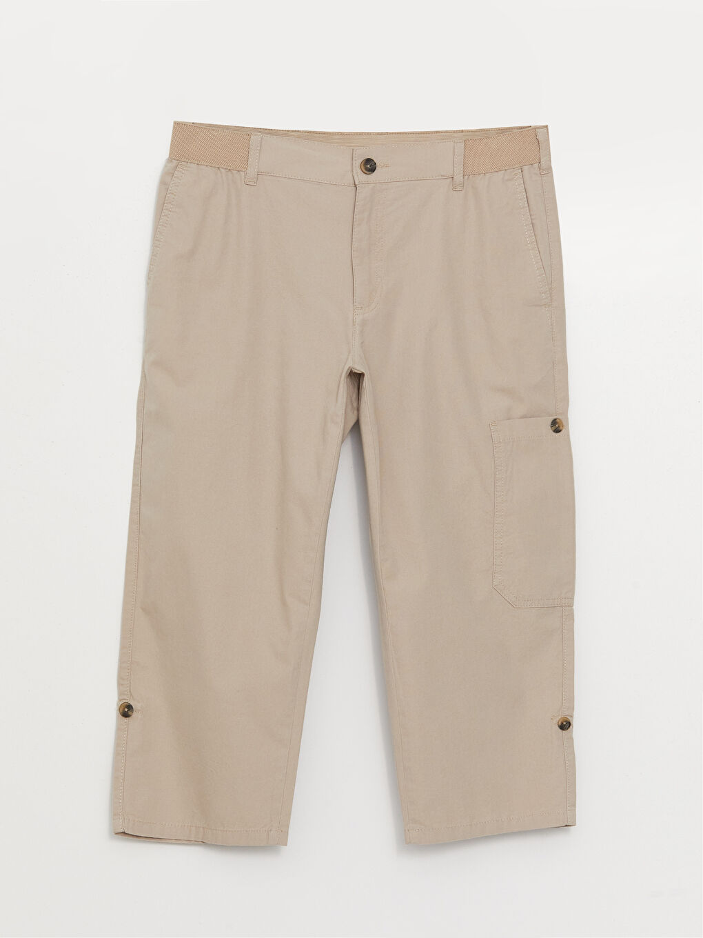 Standard Fit Gabardine Men's Roller Shorts-7