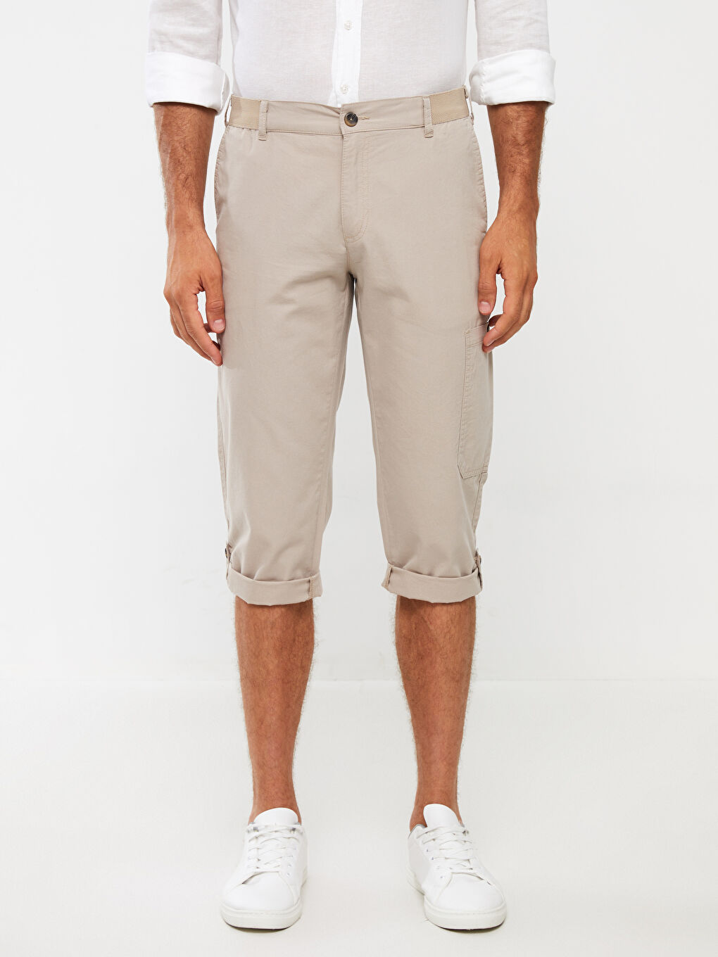 Standard Fit Gabardine Men's Roller Shorts-1