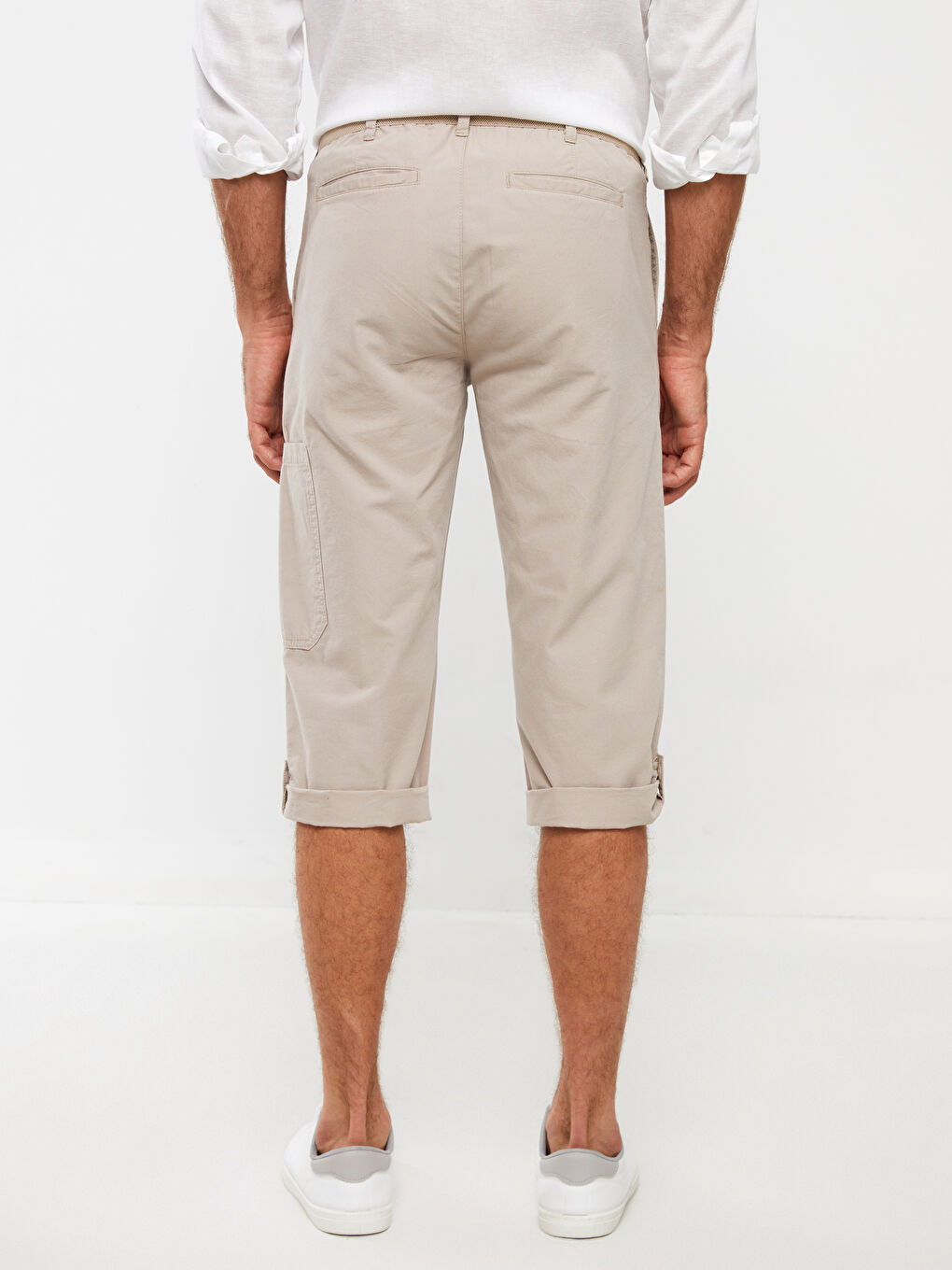 Standard Fit Gabardine Men's Roller Shorts-6