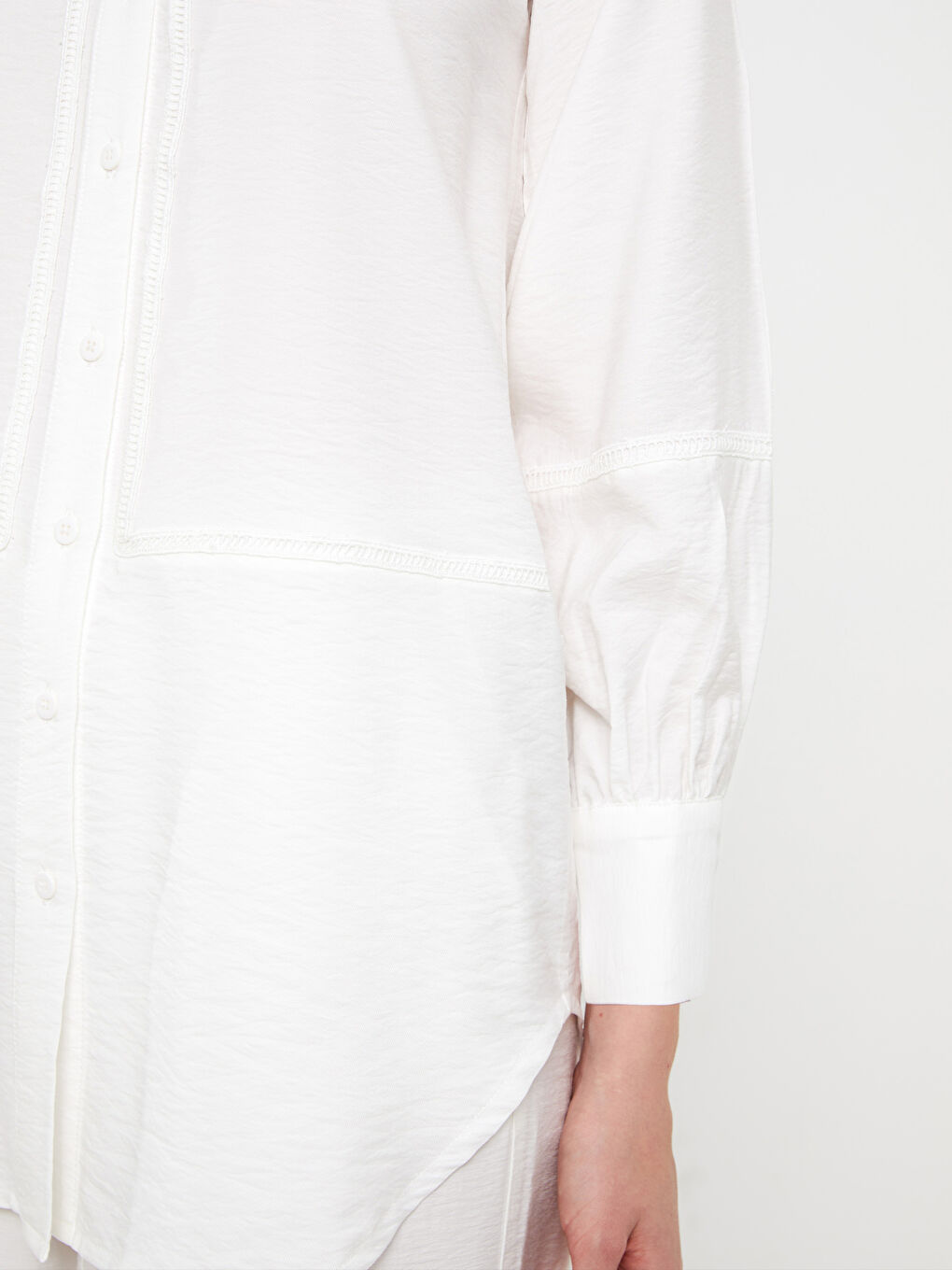 LCW Modest Plain Long Sleeve Women's Shirt Tunic -S3GE60Z8-SJQ