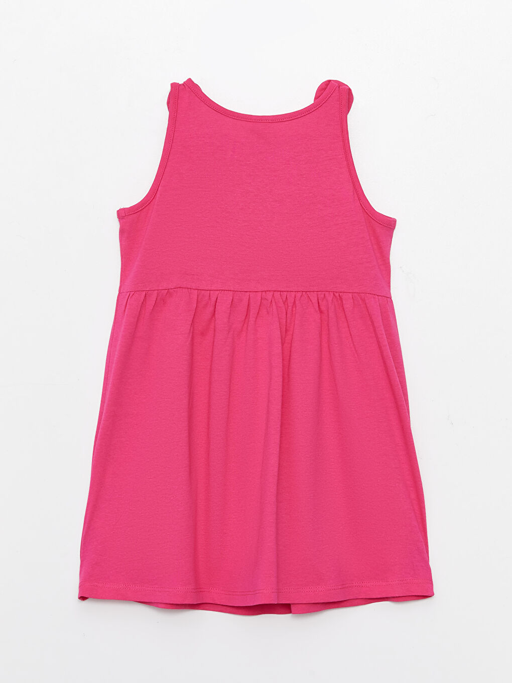 дөңгелек жағалы принтті сәби қыздарға арналған көйлек-1