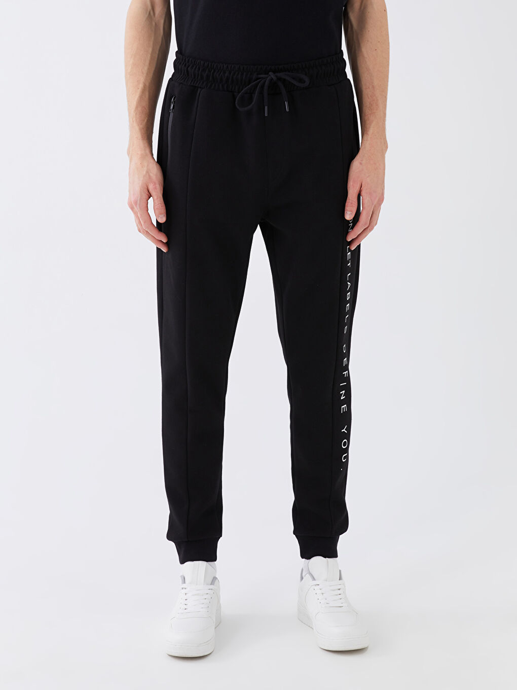 ерлерге арналған тар пішім джоггер спорттық шалбары-3