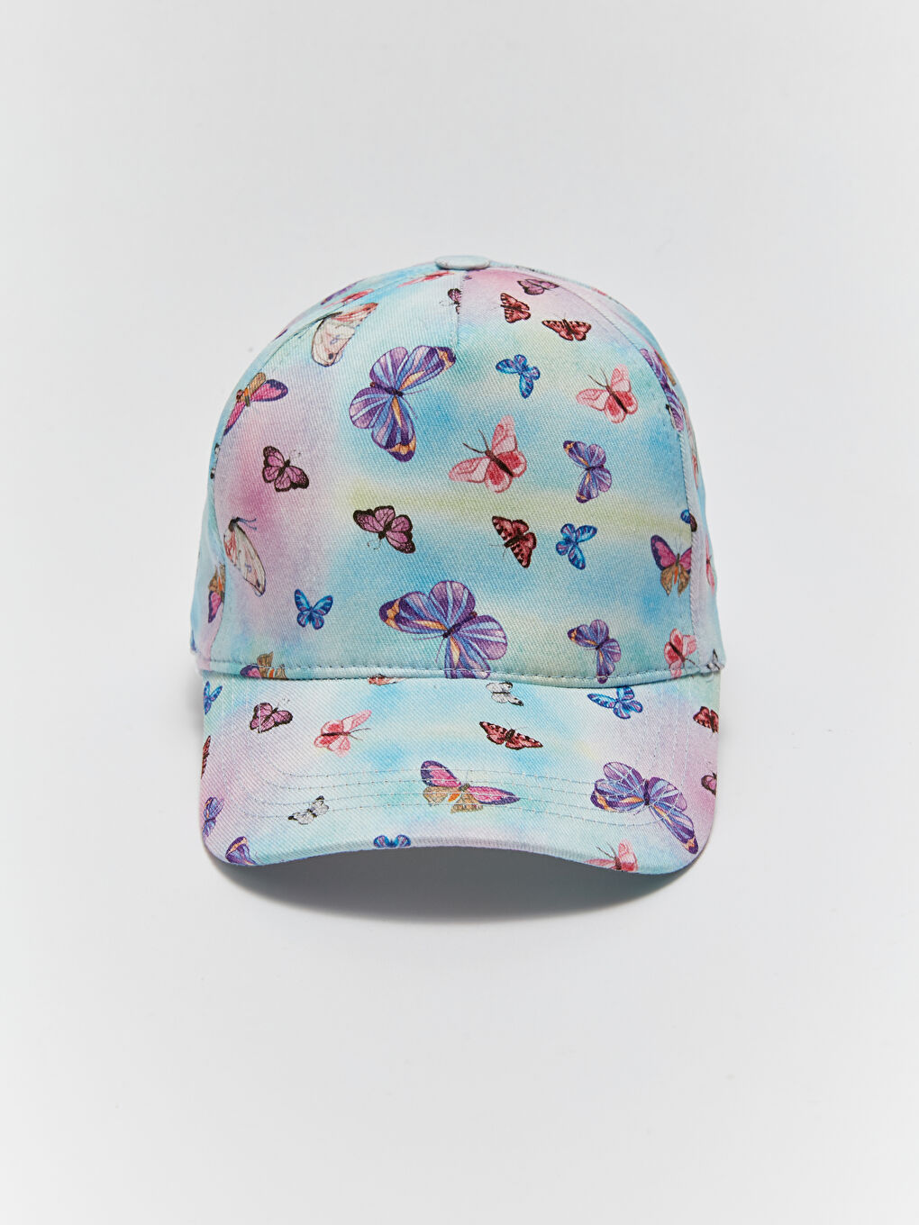 Karışık Baskılı Kız Çocuk Kep Şapka