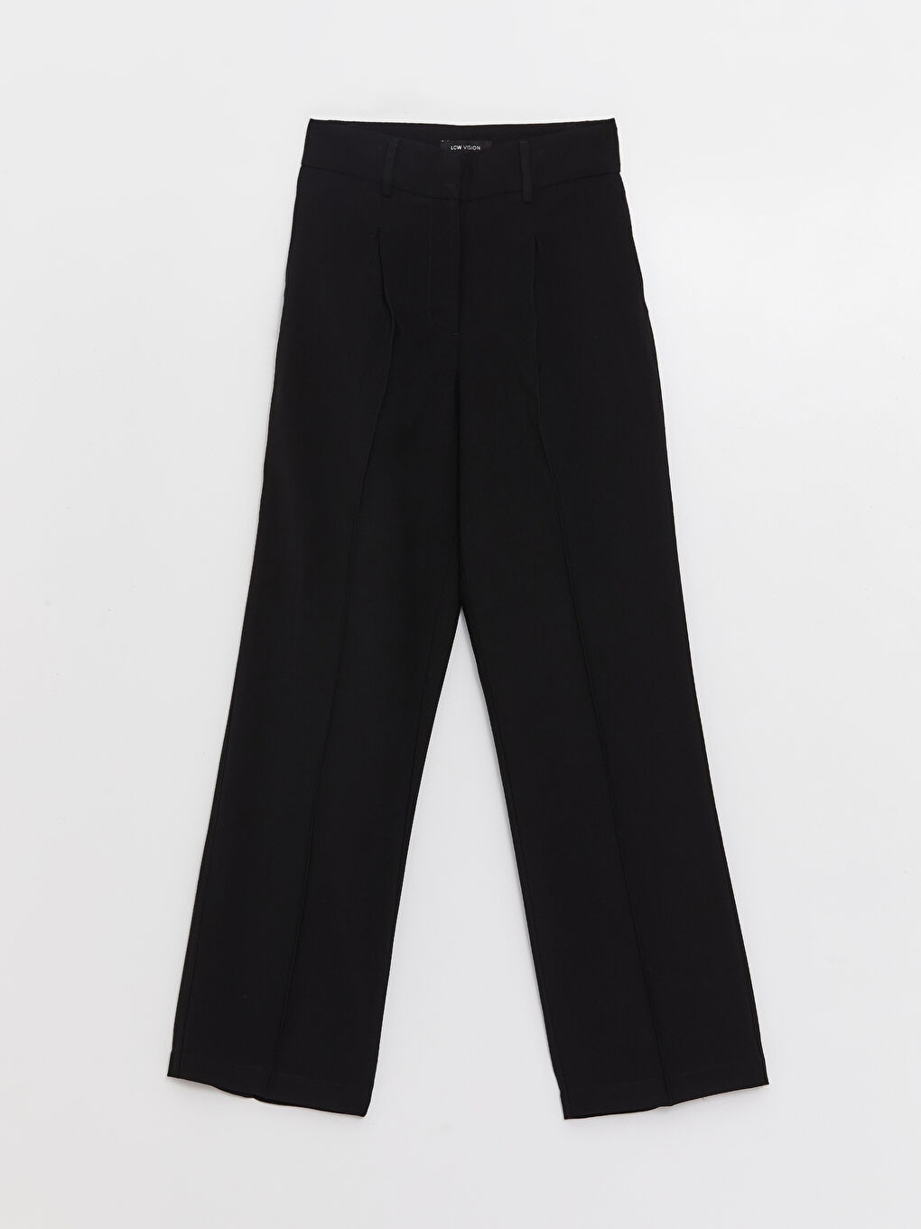 Comfortable Fit Plain Wide Leg Women's Trousers-5